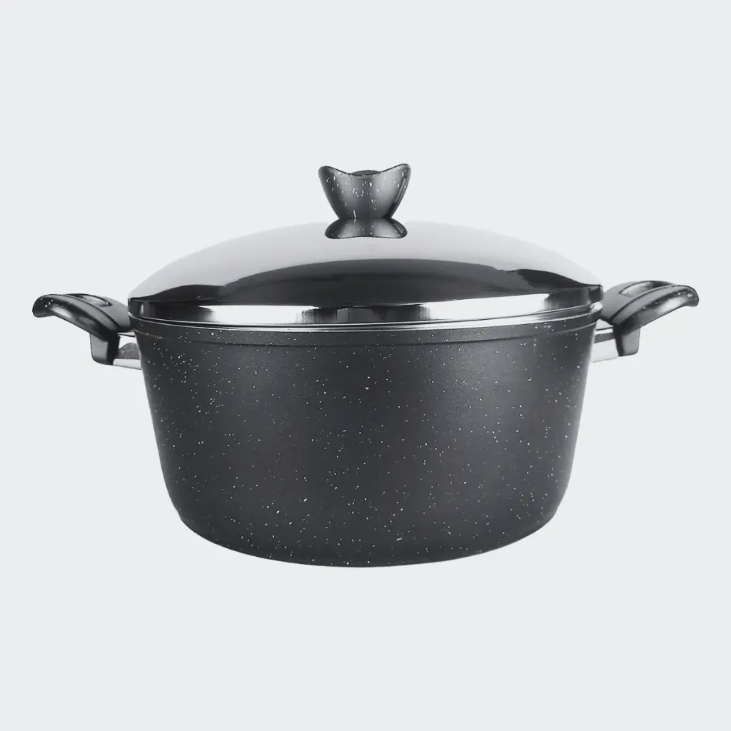 [f-pot28-g-blk] حلة فورتي مقاس (28) جرانيت (أسود)