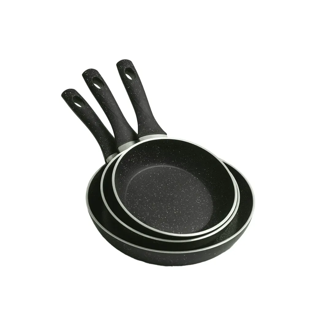 [f-pan-g-blk] طقم مقلاية فورتي جرانيت (أسود)